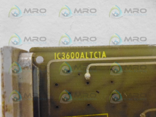 GENERAL ELECTRIC IC3600ALTC1A TURBINE CONTROL BOARD UNMP