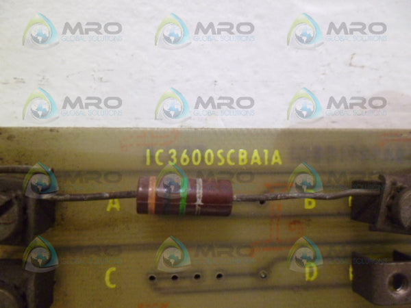 GENERAL ELECTRIC IC3600SCBA1A CIRCUIT BOARD UNMP