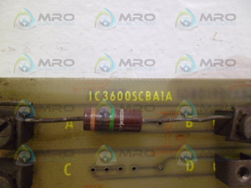 GENERAL ELECTRIC IC3600SCBA1A CIRCUIT BOARD UNMP