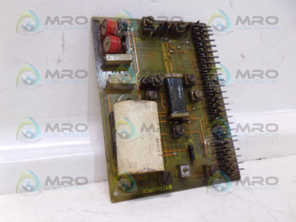GENERAL ELECTRIC IC3600PSZA1B SPEED REGULATOR BOARD UNMP