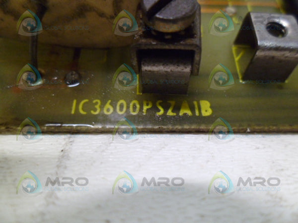 GENERAL ELECTRIC IC3600PSZA1B SPEED REGULATOR BOARD UNMP