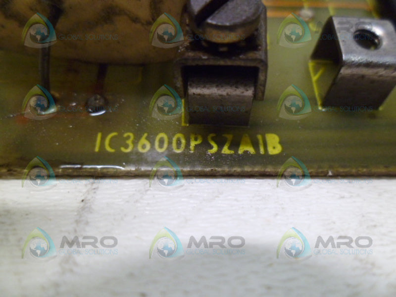 GENERAL ELECTRIC IC3600PSZA1B SPEED REGULATOR BOARD UNMP
