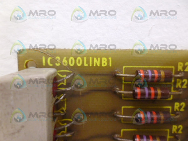 GENERAL ELECTRIC IC3600LINB1 CONTROL BOARD LIGHT INDICATOR UNMP
