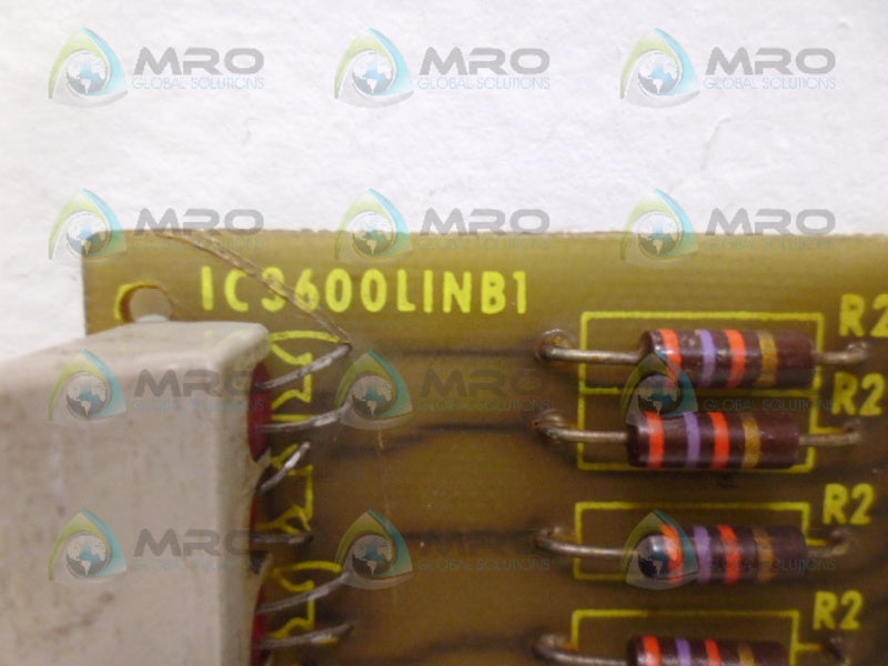 GENERAL ELECTRIC IC3600LINB1 CONTROL BOARD LIGHT INDICATOR UNMP