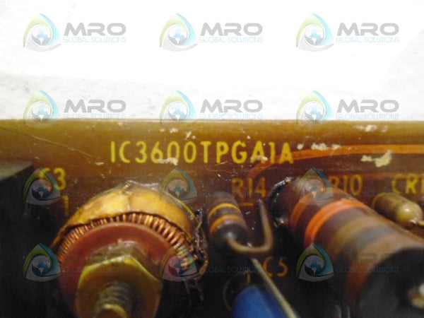 GENERAL ELECTRIC IC3600TPGA1A PC BOARD UNMP