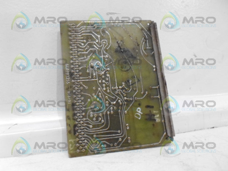GENERAL ELECTRIC IC3600PCZA1A 006/01 PC BOARD UNMP