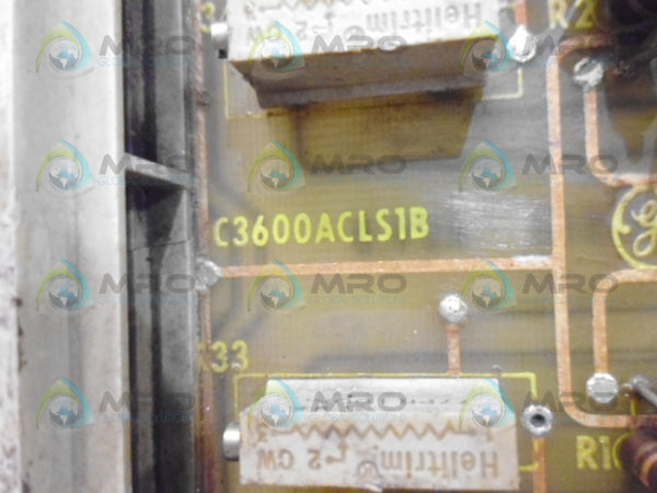 GENERAL ELECTRIC IC3600ACLS1B PC BOARD (AS PICTURED) UNMP
