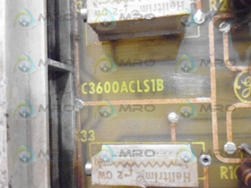 GENERAL ELECTRIC IC3600ACLS1B PC BOARD (AS PICTURED) UNMP