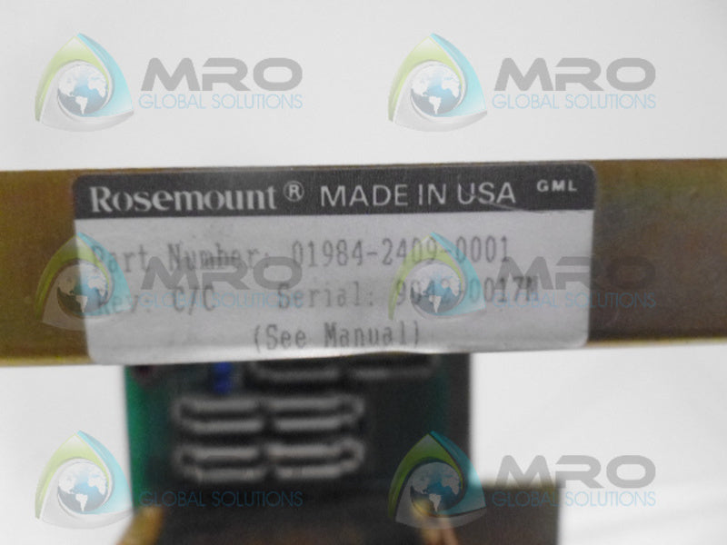 ROSEMOUNT 01984-2409-0001 FLEXTERM MOTHERBOARD *USED*