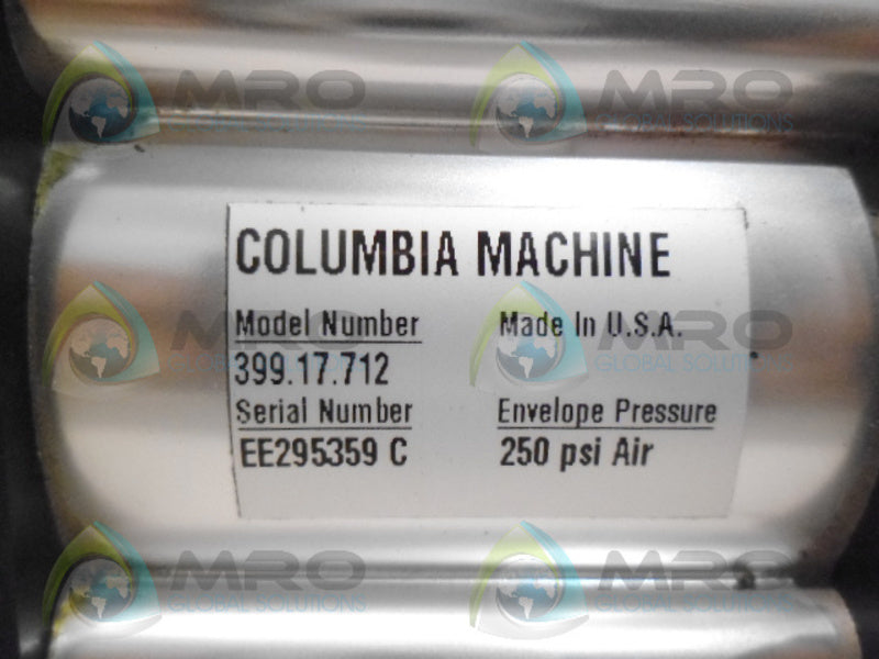 COLUMBIA MACHINE 399.17.712 PNEUMATIC CYLINDER NSNP