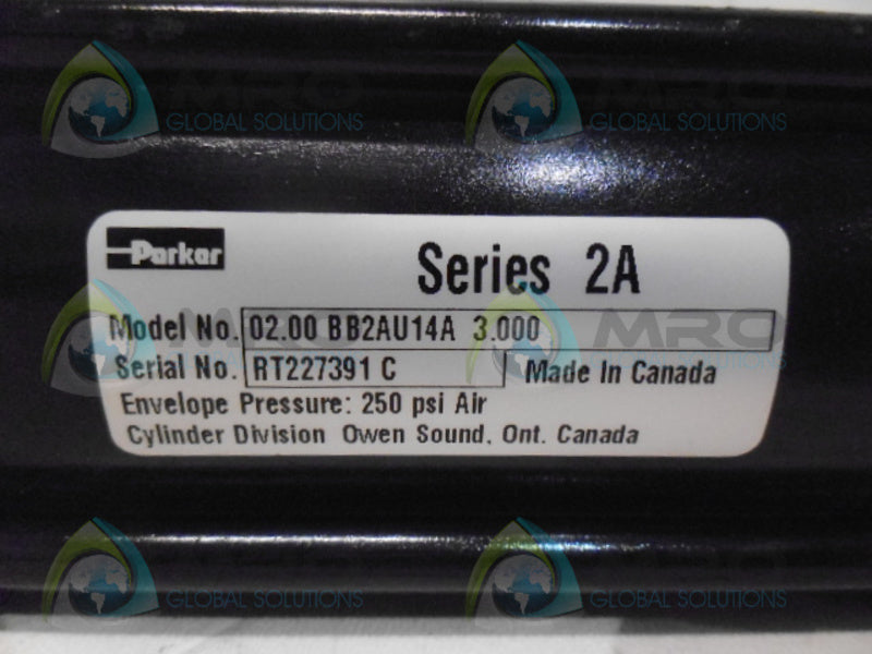 PARKER 02.00BB2AU14A3.000 AIR CYLINDER SERIES 2A *NEW NO BOX*