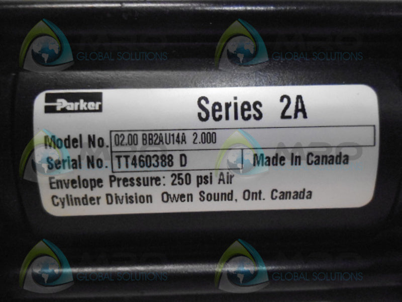PARKER 02.00BB2AU14A2.000 AIR CYLINDER SERIES 2A *NEW NO BOX*