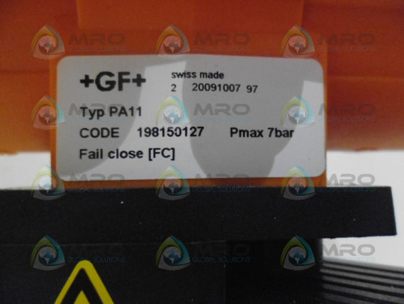..+GF+ PV11 PNEUMATIC ACTUATOR NSNP
