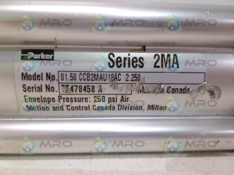PARKER 01.50CCB2MA418AC2.250 SERIES 2MA AIR CYLINDER NSNP