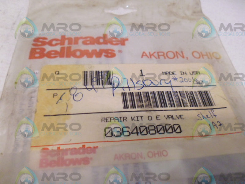 SCHRADER BELLOWS 036408000 REPAIR KIT QE VALVE NSMP