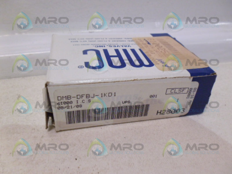 MAC DMB-DFBJ-1KD1 SOLENOID VALVE NSMP