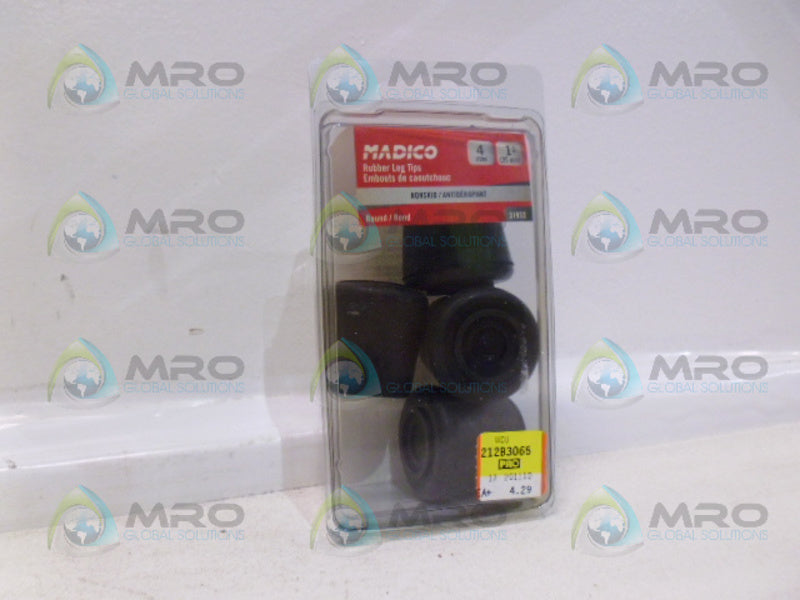 MADICO 31932 RUBBER LEG TIPS (PK OF 4) NSMP