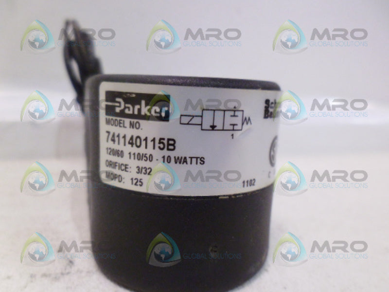 PARKER 741140115B SOLENOID COIL UNMP