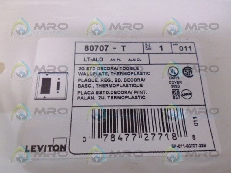 LEVITON 80707-T WALL PLATE NSMP