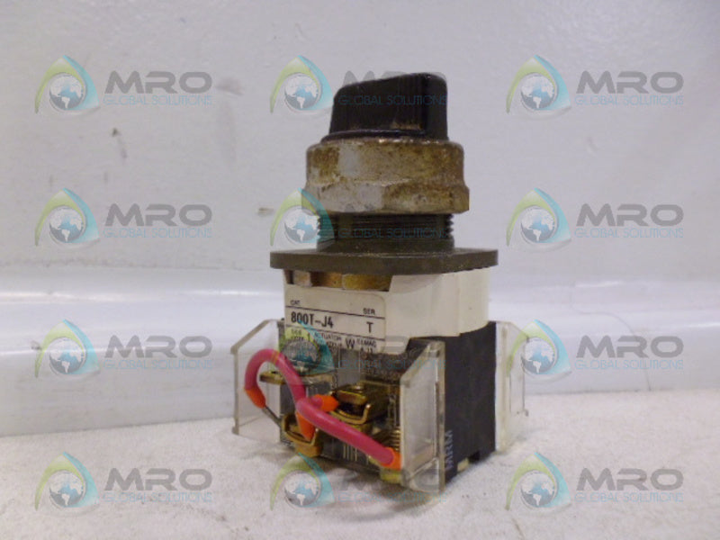 INDUSTRIAL SPARE PART 800T-J4 SER T PUSH BUTTON W/ DAUL CONTACT BLOCK UNMP