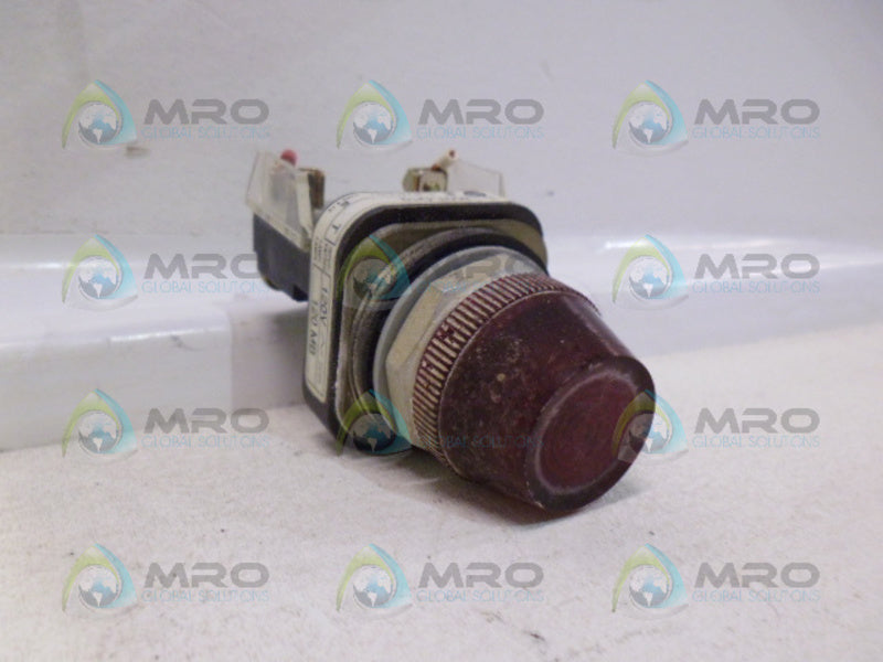 INDUSTRIAL SPARE PART 800T-Q10 SER T PUSH BUTTON w/ CONTACT BLOCK (RED) UNMP