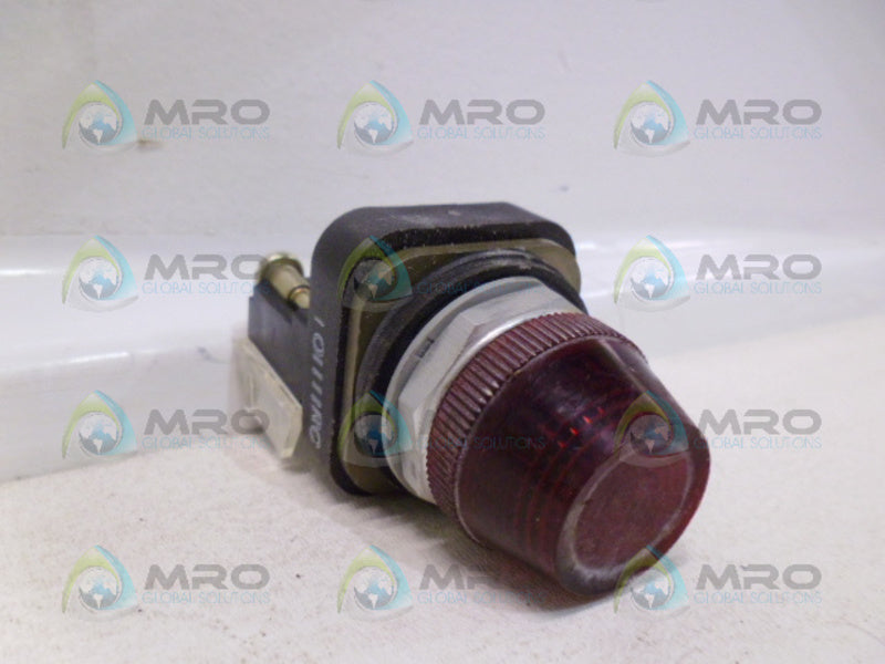INDUSTRIAL SPARE PART 800T-Q10 SER T PUSH BUTTON w/ CONTACT BLOCK (RED) UNMP