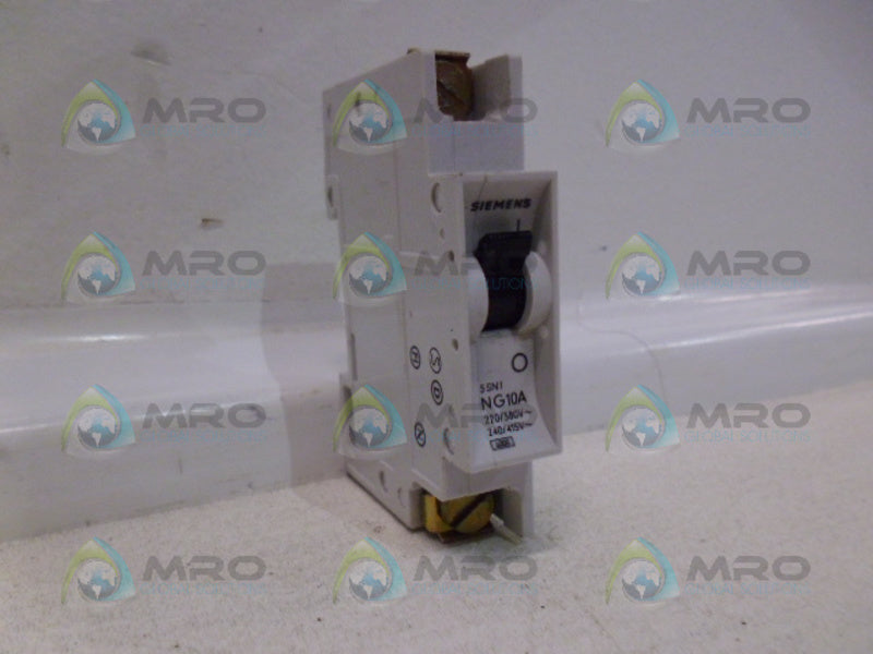 SIEMENS 5SN1 CIRCUIT BREAKER 10A NSNP