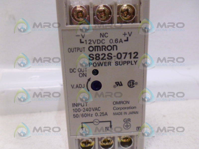 OMRON S82S-0712 POWER SUPPLY UNMP