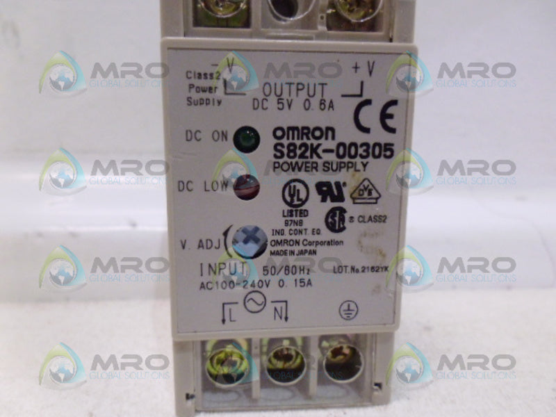OMRON S82K-00305 POWER SUPPLY UNMP