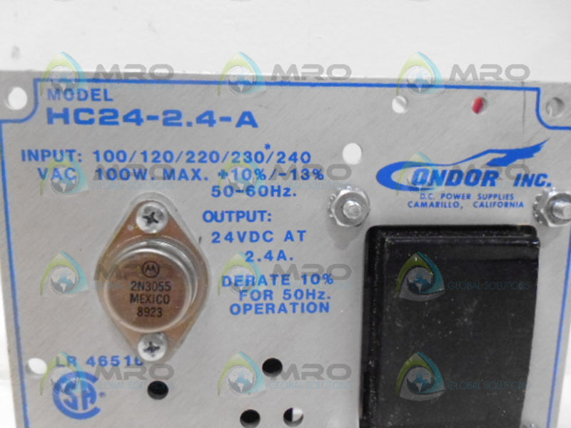 CONDOR HC24-2.4-A DC POWER SUPPLY UNMP