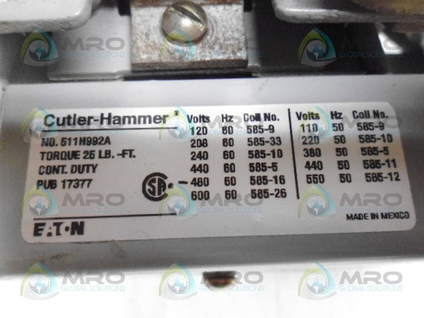 CUTLER HAMMER 511H992A NSNP