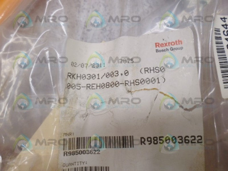 REXROTH R985003622 RKH0301 HYBRID CABLE 3.0M *NEW IN FACTORY BAG*