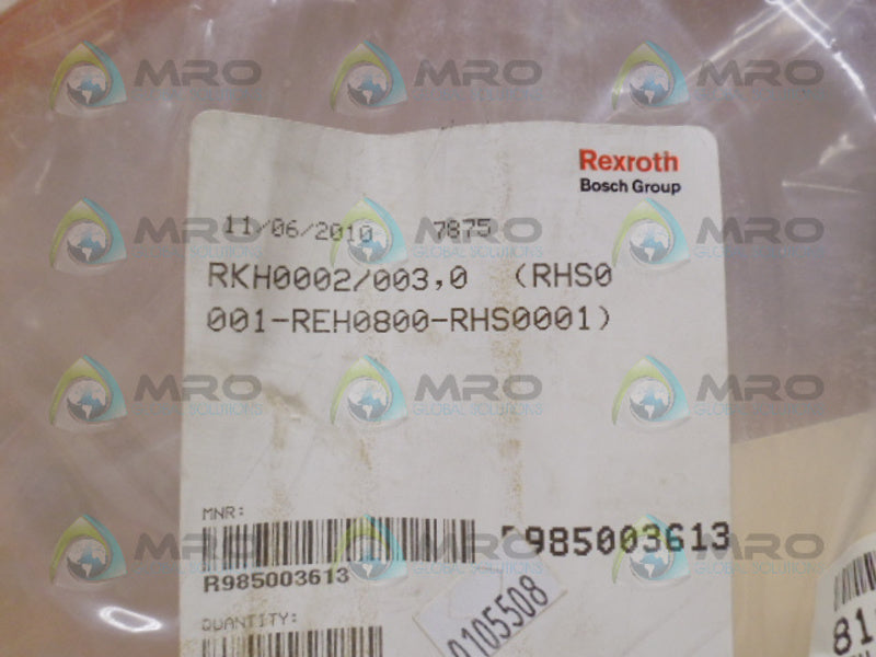 REXROTH R985003613 RKH0002 HYBRID CABLE 3.0M *NEW IN FACTORY BAG*