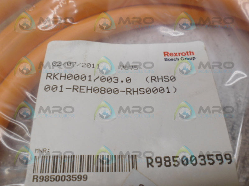REXROTH R985003599 RKH0001 HYBRID CABLE 3.0M *NEW IN FACTORY BAG*
