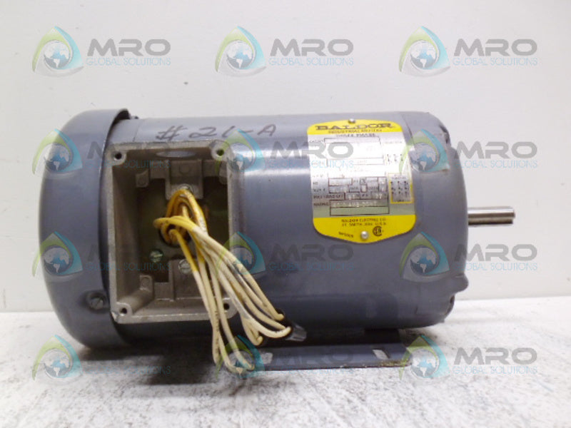 BALDOR M3558 INDUSTRIAL MOTOR 2 HP 1725 RPM *USED*