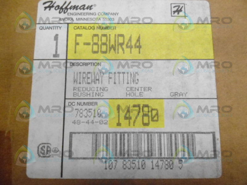HOFFMAN F-88WR44 WIREWAY REDUCER BUSHING *NEW IN BOX*