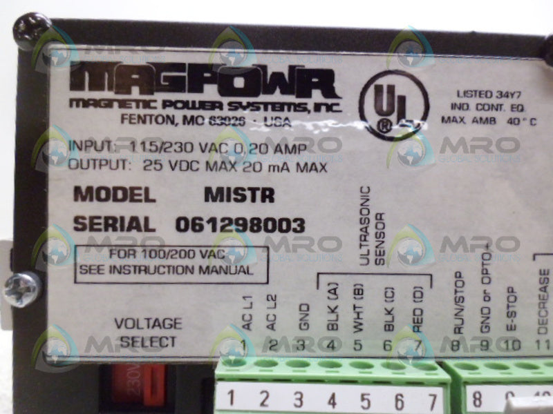 MAGPOWR MISTR TENSION CONTROL *NEW IN BOX*