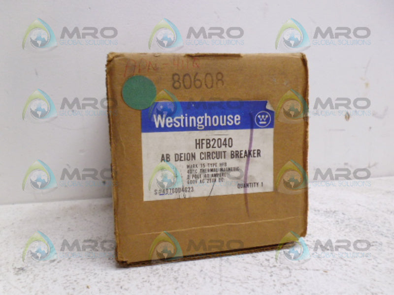 WESTINGHOUSE HFB2040 CIRCUIT BREAKER 40A *NEW IN BOX*