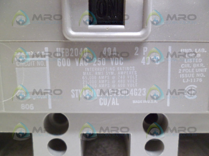 WESTINGHOUSE HFB2040 CIRCUIT BREAKER 40A *NEW IN BOX*