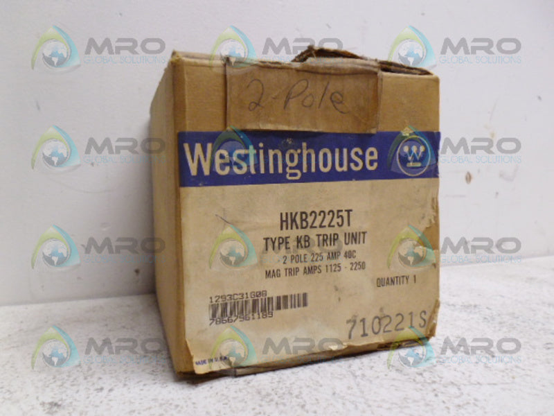 WESTINGHOUSE HKB2225T CIRCUIT BREAKER TRIP UNIT 225A *NEW IN BOX*