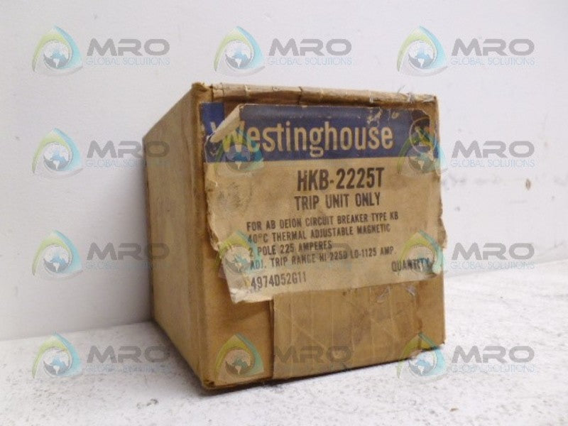 WESTINGHOUSE HKB2225T CIRCUIT BREAKER TRIP UNIT 225A *FACTORY SEALED*