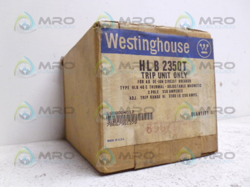 WESTINGHOUSE HLB2350T CIRCUIT BREAKER TRIP UNIT 350A *FACTORY SEALED*
