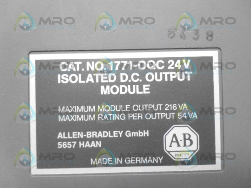 ALLEN BRADLEY 1771-OQC *NEW NO BOX*