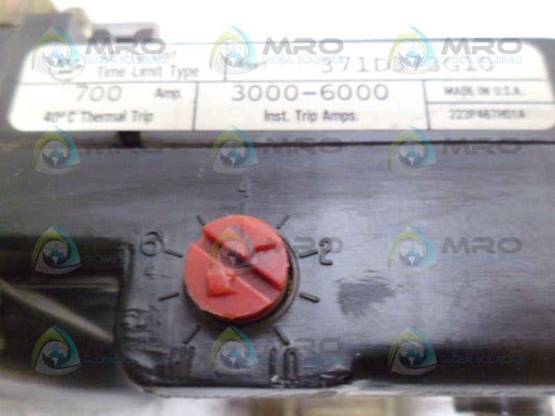 WESTINGHOUSE 371D373G10 CIRCUIT BREAKER TRIP UNIT 700A *USED*