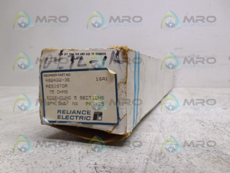 RELIANCE 402422-3E RESISTOR 75 OHMS *NEW IN BOX*