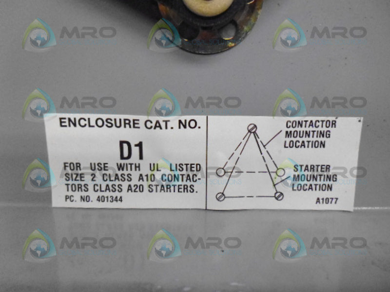 GOULD D1 ENCLOSURE ONLY *NEW NO BOX*