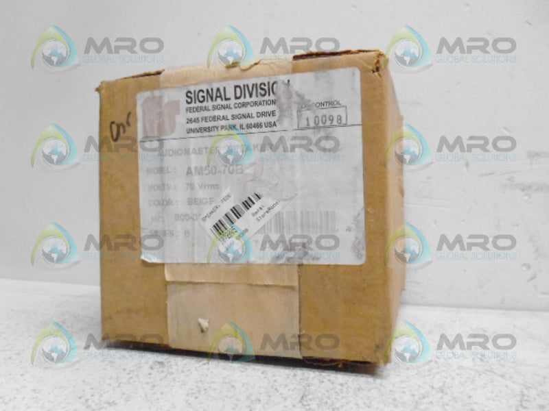 FEDERAL SIGNAL AM50-70B AUDIOMASTER SPEAKER *FACTORY SEALED*