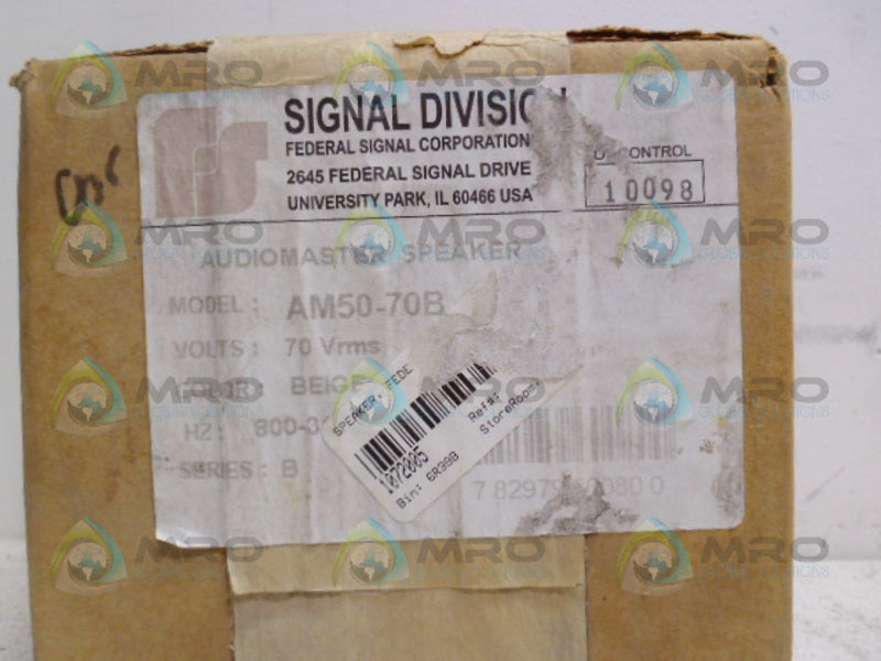 FEDERAL SIGNAL AM50-70B AUDIOMASTER SPEAKER *FACTORY SEALED*