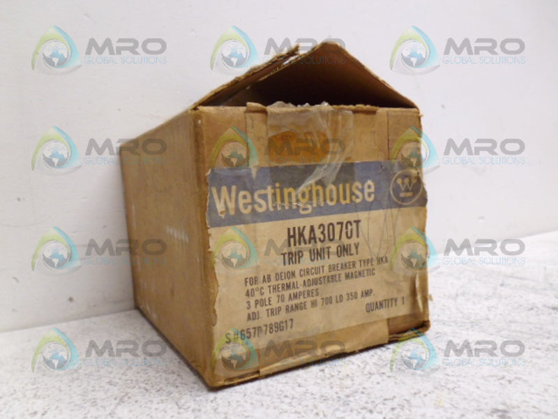 WESTINGHOUSE HKA3070T CIRCUIT BREAKER TRIP UNIT 70A *NEW IN BOX*