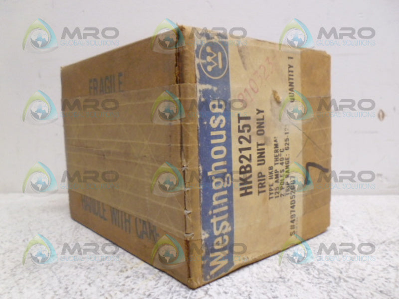 WESTINGHOUSE HKB2125T CIRCUIT BREAKER TRIP UNIT 125A *FATORY SEALED*